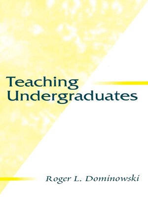 cover image of Teaching Undergraduates